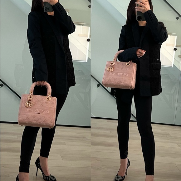 Authentic Christian Dior lady dior medium D-lite tote - Picture 6 of 17